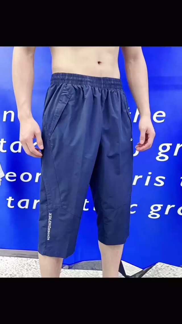 男女休闲运动七分裤，