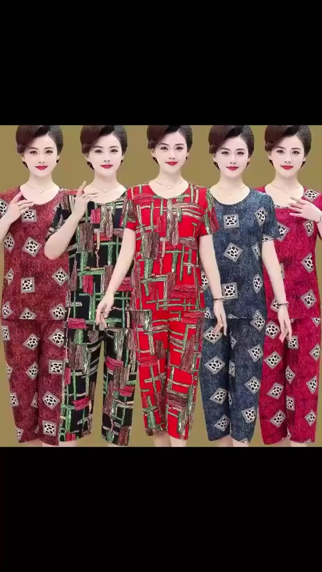 妈妈套装中老年女装短