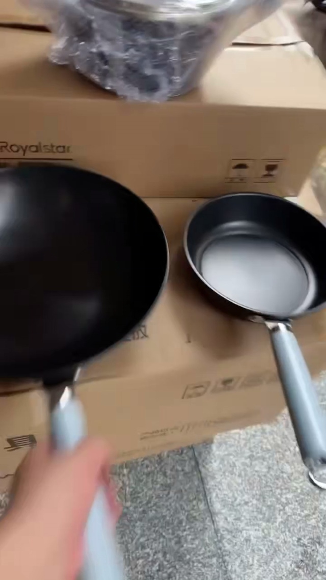 品牌0涂层铁锅三件套