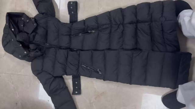 蒙口长款羽绒黑色30