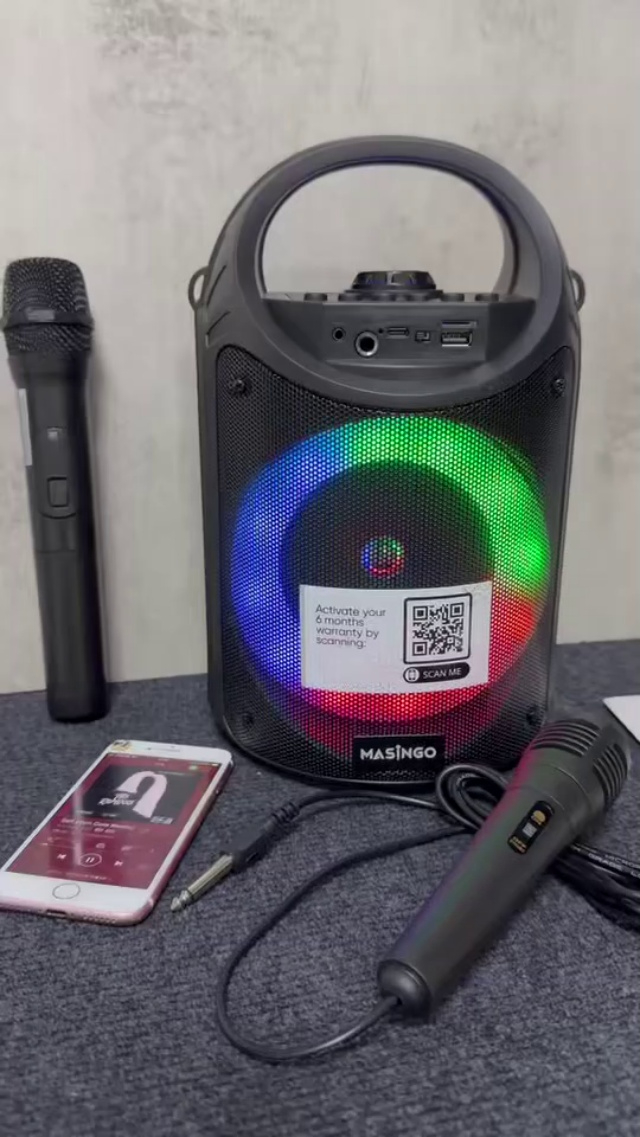 蓝牙音箱，一支有线麦