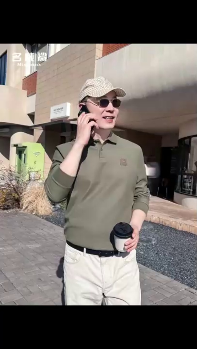 男装秋冬厚款翻领长袖