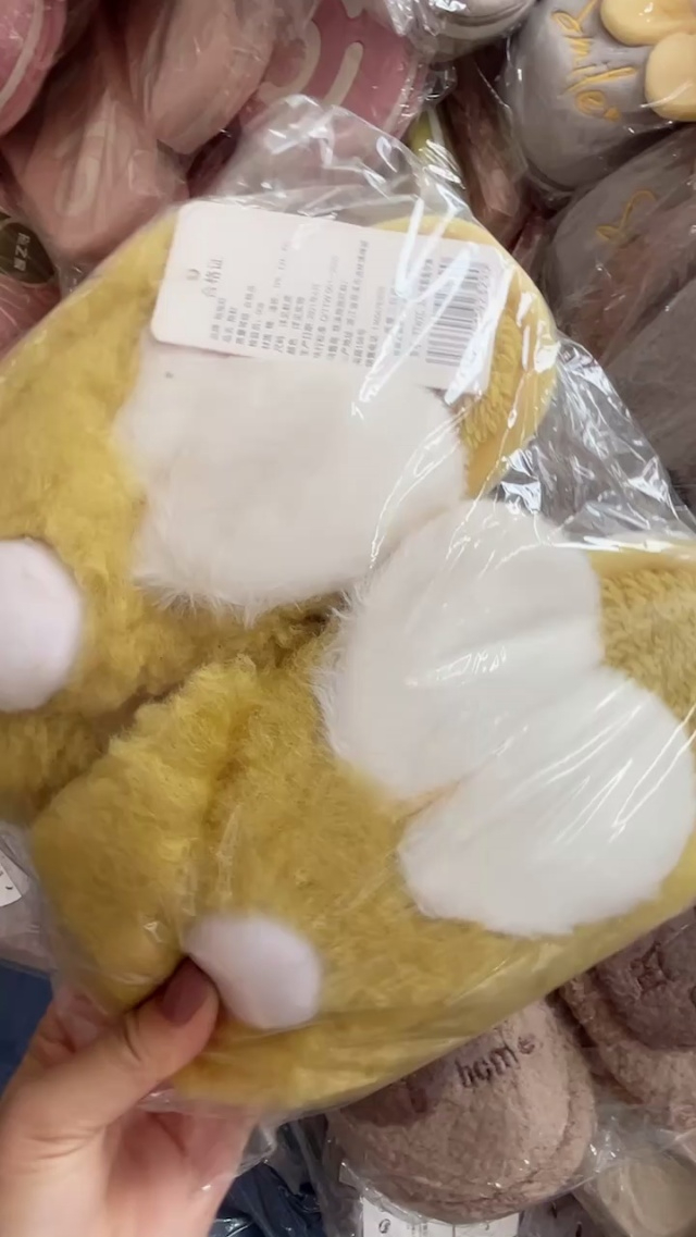 儿童毛拖鞋仓库现货几