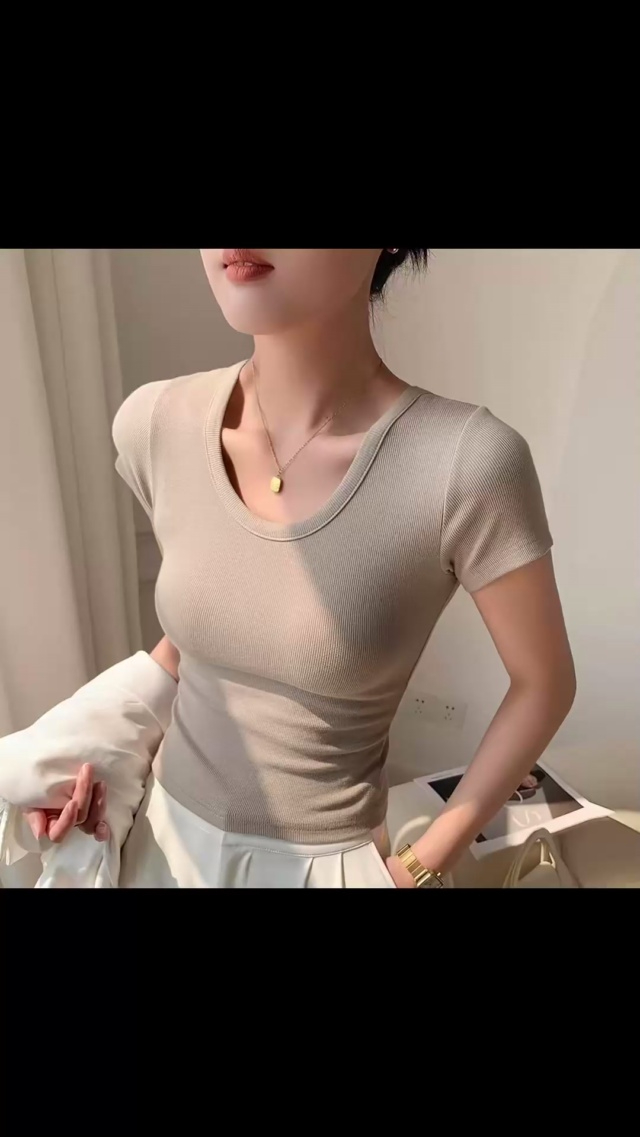 夏季净版简约弹力显瘦